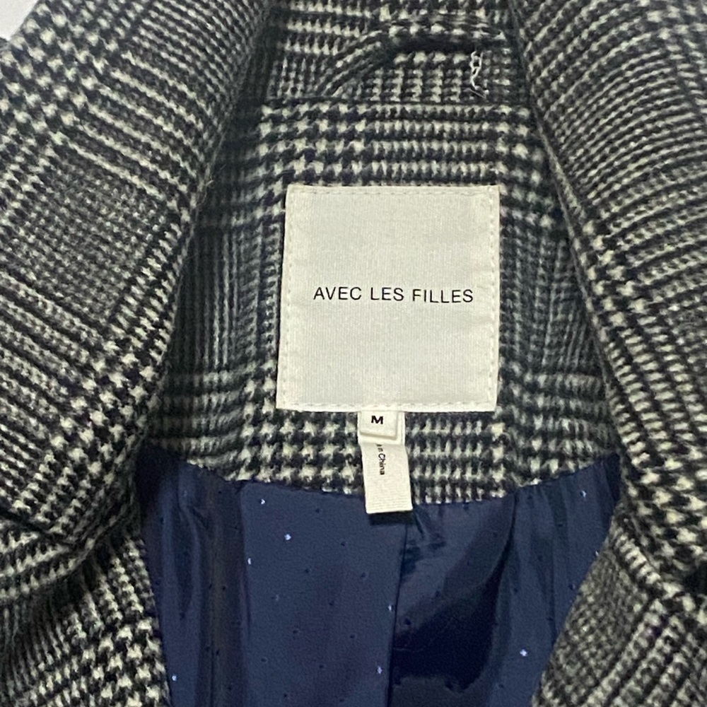 Avec Les Filles Plaid Long Blazer / Jacket - Picture 10 of 10